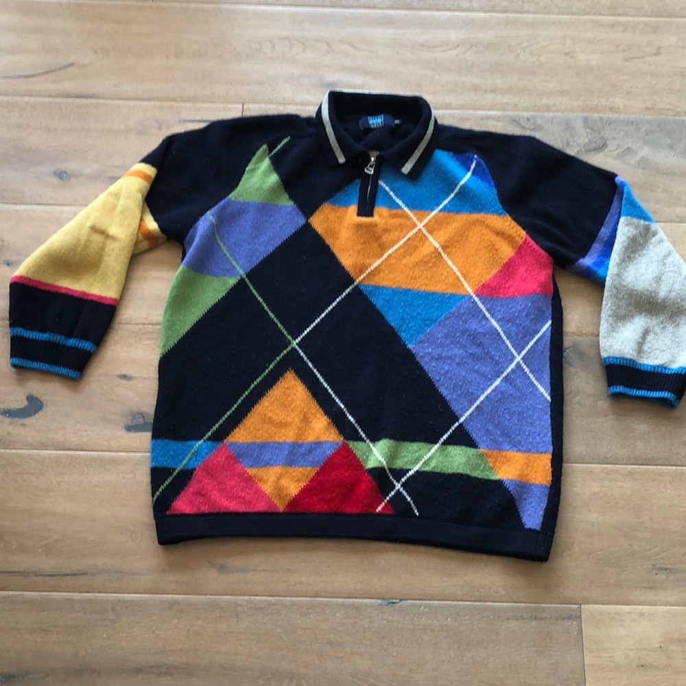 Vintage Paco Argyle wool Sweater